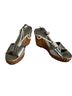 Tory Burch 100% Leather Silver Sandals Size 6 - photo 1