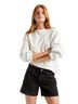 PacSun Black White Denim Shorts Size 30 - photo 1