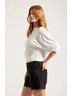 PacSun Black White Denim Shorts Size 30 - photo 6
