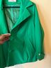 Feifan 100% Crepe Green Jacket Size M - photo 3