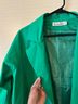 Feifan 100% Crepe Green Jacket Size M - photo 5