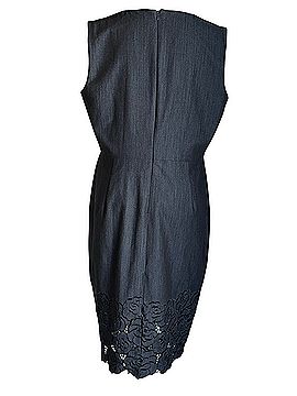 Calvin Klein Denim Embroidered Sheath Cocktail Dress (view 2)