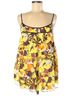 Milly 100% Cotton Floral Multi Color Yellow Purple Sleeveless Blouse Size 6 - photo 1