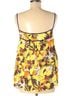 Milly 100% Cotton Floral Multi Color Yellow Purple Sleeveless Blouse Size 6 - photo 2