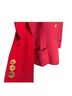 Lands' End 80% Wool 20% Cashmere 100% Acetate Orange Blazer Size 14 - photo 8