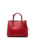 Prada 100% Leather Red Medium Saffiano Cuir Double Satchel One size - photo 1