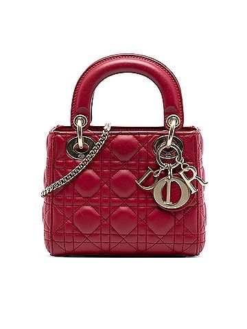 Dior Mini Lambskin Cannage Lady Dior (view 1)