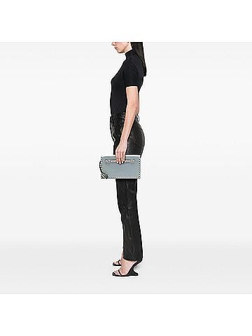 Valentino Tricolor Rockstud Wristlet Clutch (view 2)