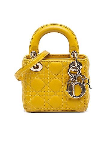 Dior Micro Lambskin Cannage Lady Dior (view 1)