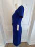 Calvin Klein Solid Blue Cocktail Dress Size 4 - photo 4