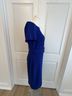 Calvin Klein Solid Blue Cocktail Dress Size 4 - photo 5