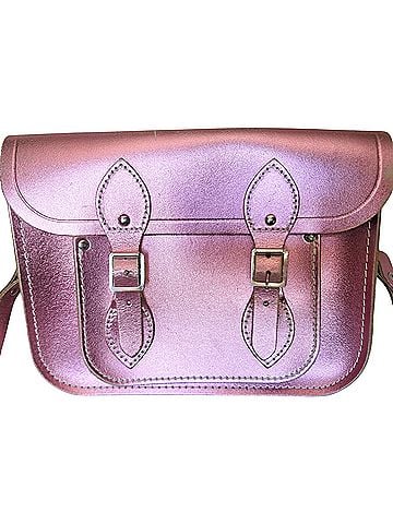 The Cambridge Satchel Company Claasic metallic gilt Leather Satchel (view 2)