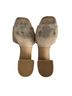 Aqua 100% Fabric Solid Tan Brown Mule/Clog Size 8 - photo 6