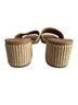 Aqua 100% Fabric Solid Tan Brown Mule/Clog Size 8 - photo 4