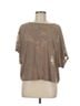 Varley Brown Short Sleeve Blouse Size M - photo 1