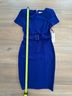 Calvin Klein Solid Blue Cocktail Dress Size 4 - photo 11