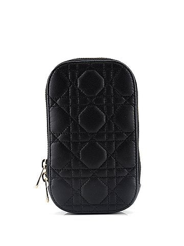 Christian Dior Lady Dior Phone Holder on Chain Cannage Quilt Lambskin (view 1)