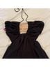 STAUD Black Ivory Cocktail Dress Size S - photo 3