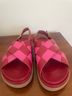 ALOHAS 100% Leather Pink Red Sandals Size EU 40 - photo 3