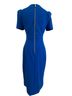 Calvin Klein Solid Blue Cocktail Dress Size 4 - photo 2