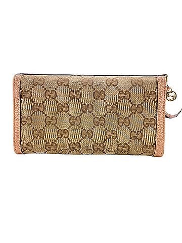 Gucci GUCCI 323396 Flap coin purse long wallet GG canvas beige women's Z0006974 (view 2)