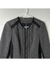 White House Black Market Tweed Gray Jacket Size 2 - photo 4