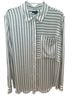 Rails 100% Silk Stripes White Blue Button-Down Shirt Size XL - photo 1