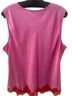 J.Crew 100% Acetate Red Pink Sleeveless Blouse Size XXL - photo 2