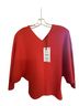 Zara 100% Poly Red Short Sleeve Blouse Size M - photo 1