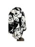Donnybrook 100% Acrylic Print Black White Coat Size M - photo 2