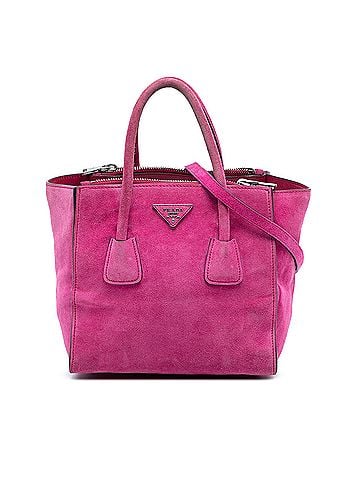 Prada Small Scamosciato Twin Pocket Satchel (view 1)