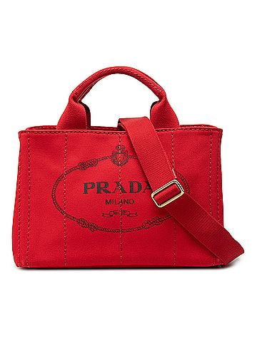 Prada Small Canvas Canapa Logo Satchel (view 1)
