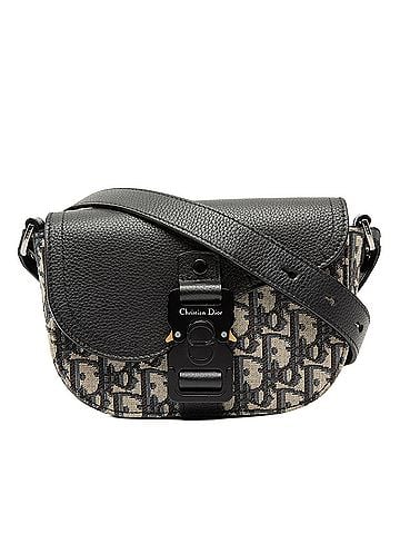 Dior Mini Oblique Canvas Saddle Buckle Messenger Bag (view 1)