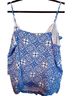 Express Floral Blue White Sleeveless Blouse Size L - photo 2