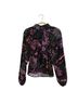 Rhode Floral Black Purple Long Sleeve T-Shirt Size S - photo 1