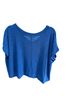 Zenana Blue Short Sleeve Blouse Size XL - photo 2