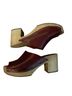 Charlotte Stone 100% Leather Red Mule/Clog Size EU 39 - photo 1