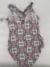 Jantzen Floral Red White One Piece Swimsuit Size 14 - photo 5
