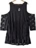 Torrid 100% Polyester 10% Spandex 90% Nylon Black 3/4 Sleeve Top Size 5X - photo 1