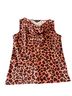 Fable Animal Print Multi Color Sleeveless Blouse Size 8 - photo 2