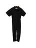 Free People 100% Cotton Solid Black Jumpsuit Size M - photo 1