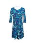 Title Nine Floral Multi Color Blue Casual Dress Size XS - photo 1