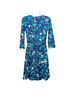 Title Nine Floral Multi Color Blue Casual Dress Size XS - photo 2