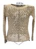Les Copains 100% Cotton Ivory Pullover Sweater Size 12 - photo 1