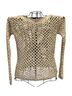 Les Copains 100% Cotton Ivory Pullover Sweater Size 12 - photo 2
