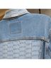 Levi Strauss Signature Print Blue Denim Jacket Size M - photo 8