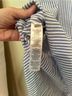 Chico's 100% Cotton Stripes Blue White 3/4 Sleeve Jersey Size 2 - photo 5