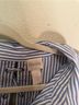 Chico's 100% Cotton Stripes Blue White 3/4 Sleeve Jersey Size 2 - photo 3