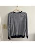 L.L.Bean Stripes Blue White Cardigan Size L - photo 4