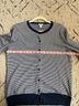 L.L.Bean Stripes Blue White Cardigan Size L - photo 6
